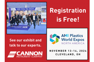 CANNON Instrument Company at AMI Plastics World Expos North America