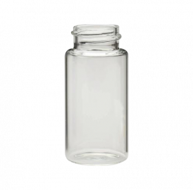 glass jar with threads on top for cap