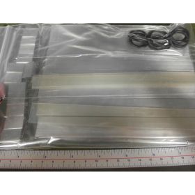 Plastic bag with various kit parts for the BBR